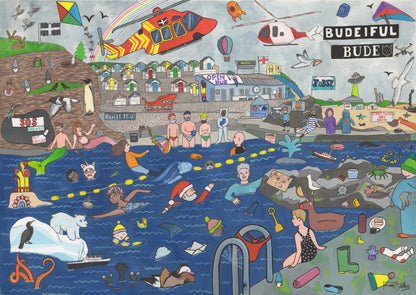 Jigsaw 250 piece Life at the Pool image 1