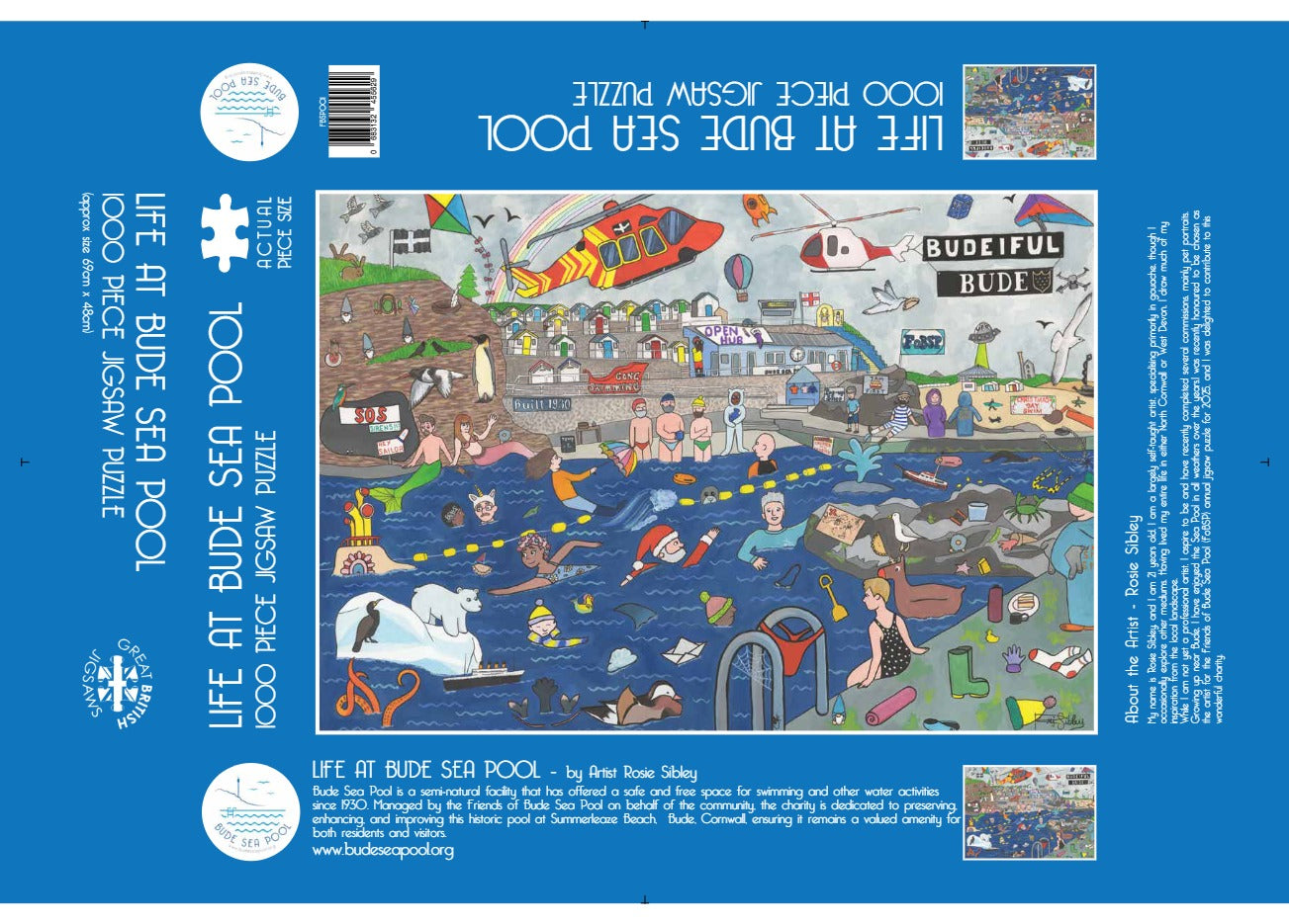 Jigsaw 1000 piece Life at the Pool image 1
