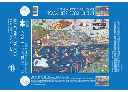 Jigsaw 1000 piece Life at the Pool image 1