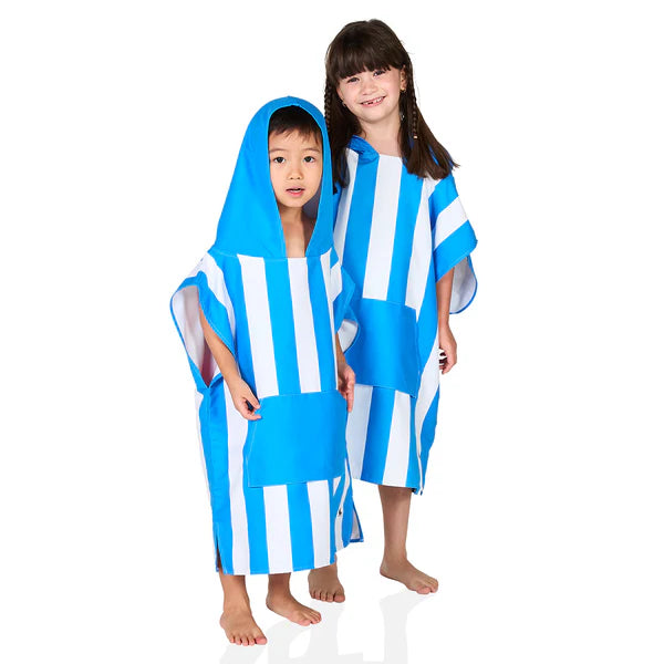 Poncho Child Dock and Bay - 2-4, Royal Blue Stripe image
