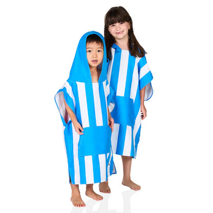 Poncho Child Dock and Bay - 2-4, Royal Blue Stripe image