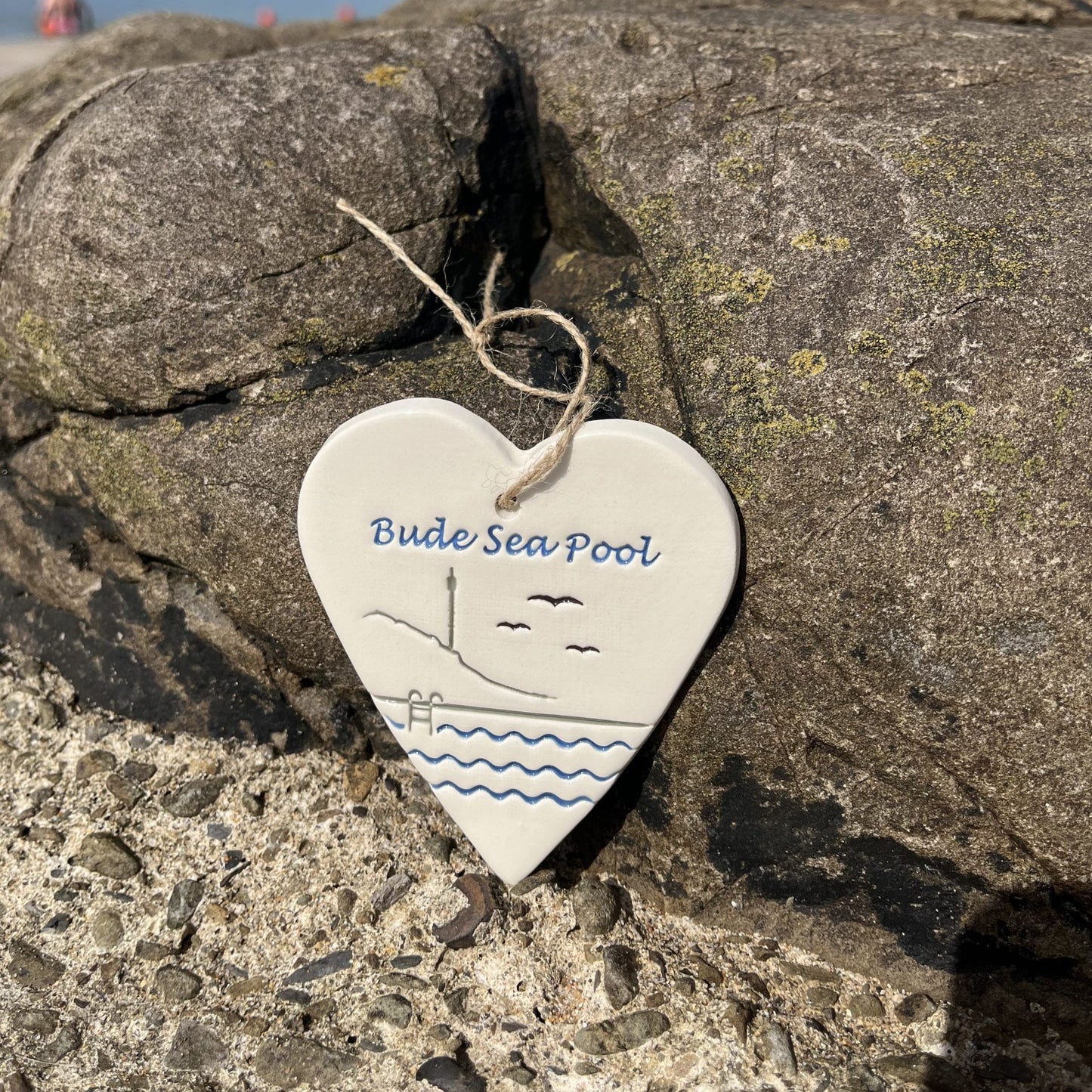 Pottery Hanging BSP Hearts image 1