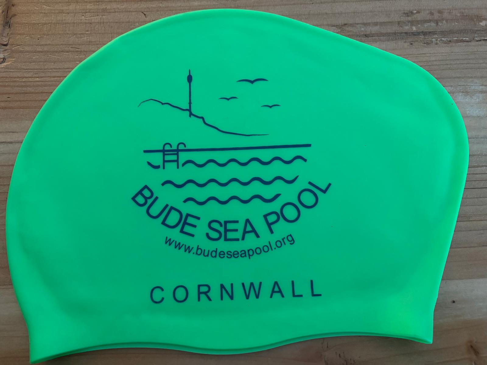 Swim Hat - Green, Long Hair image