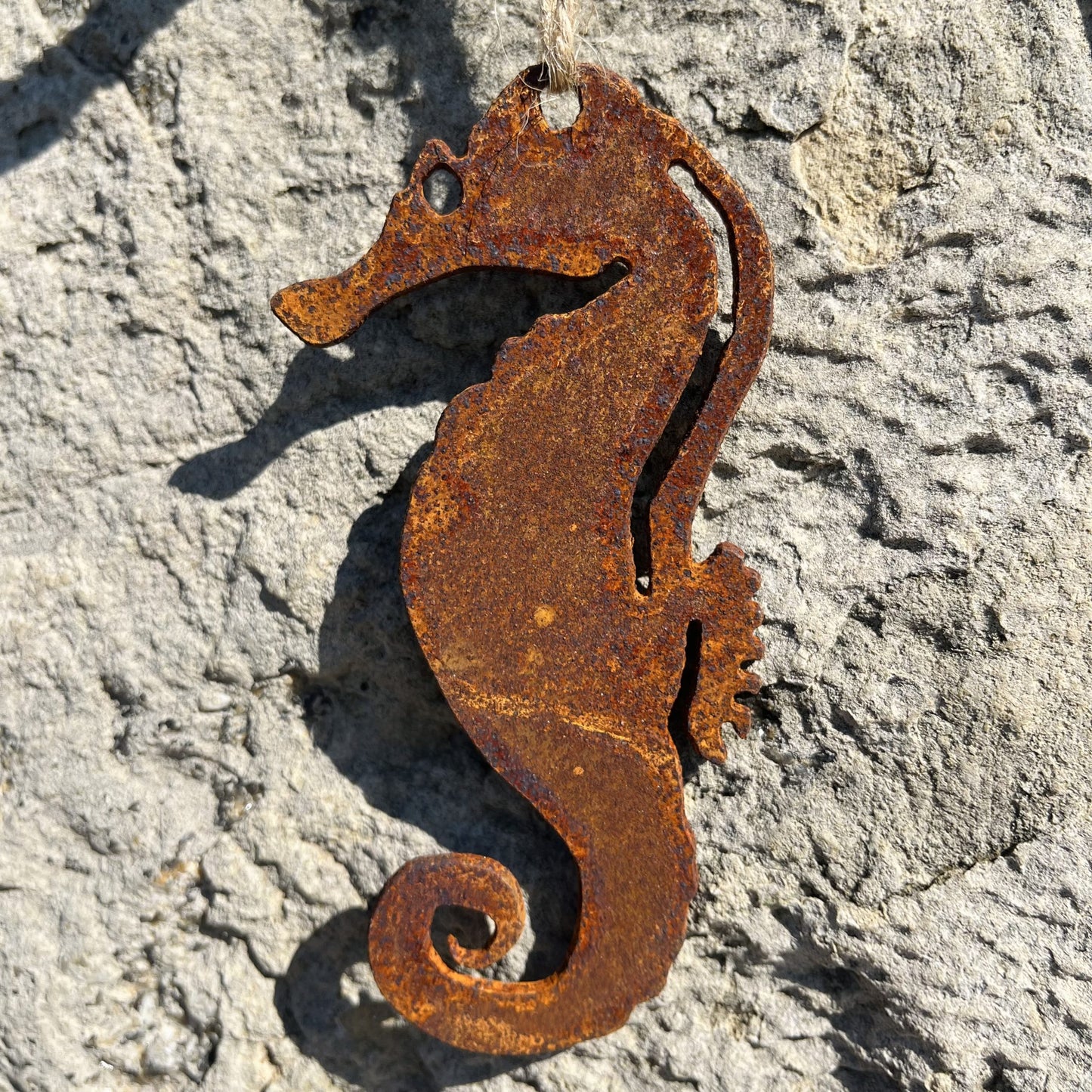 Hanging Metal Sea Creatures - Small Seahorse image