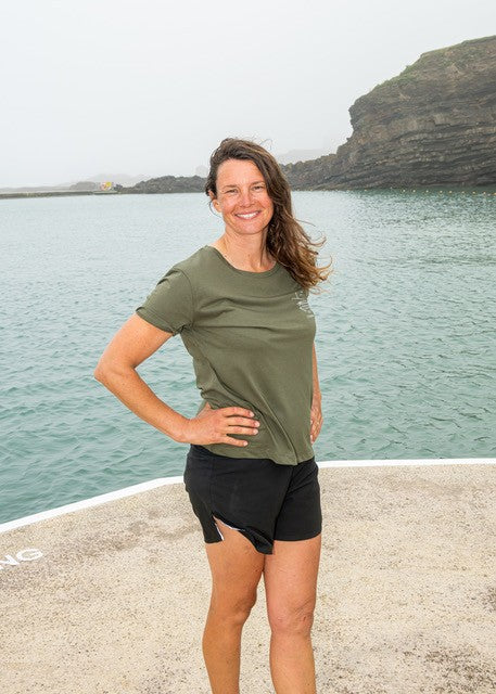 Organic Cotton Women's Scoop Neck T-Shirt - Khaki, XXL image