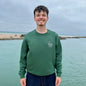 Unisex Organic Bottle Green Sweatshirt