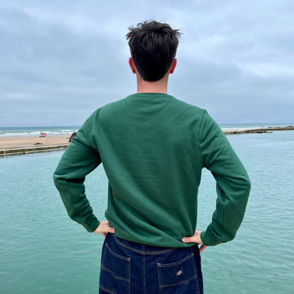Unisex Organic Bottle Green Sweatshirt