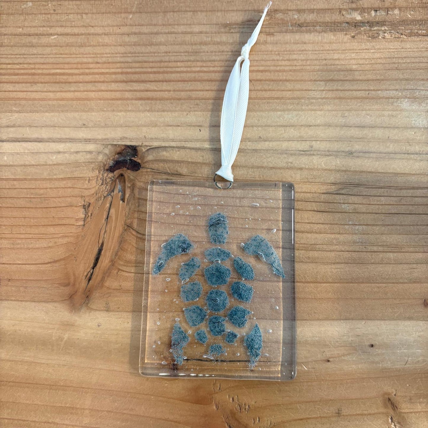 Glass Hanging Turtle