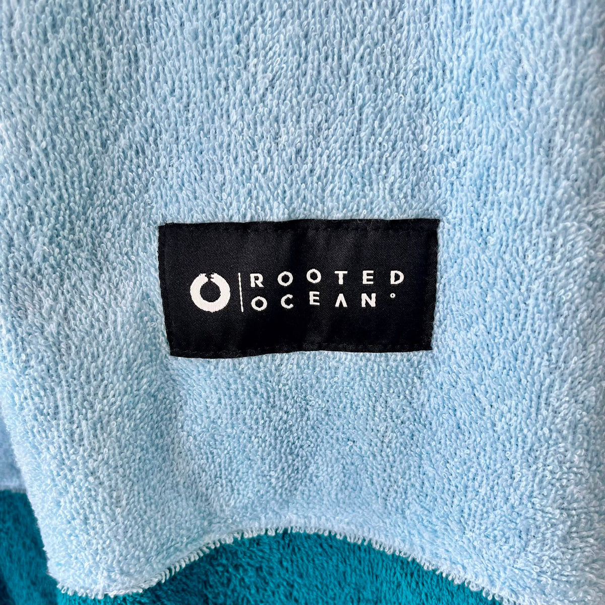Towelling Robe Aqua & Teal