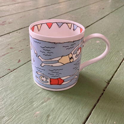Poppy Treffry Bathers Bone China Mug