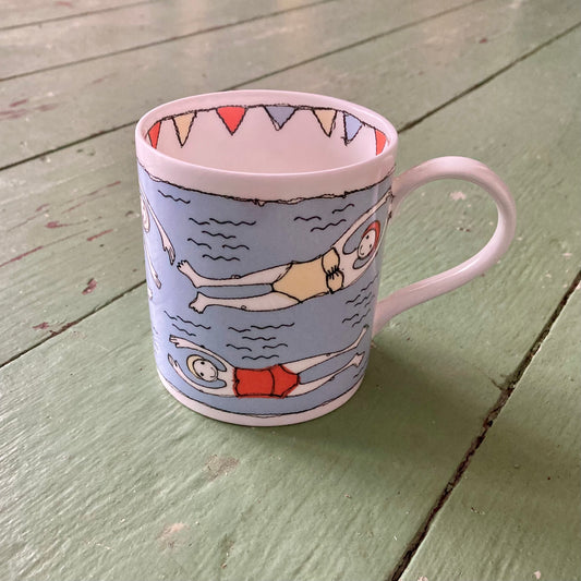 Poppy Treffry Bathers Bone China Mug
