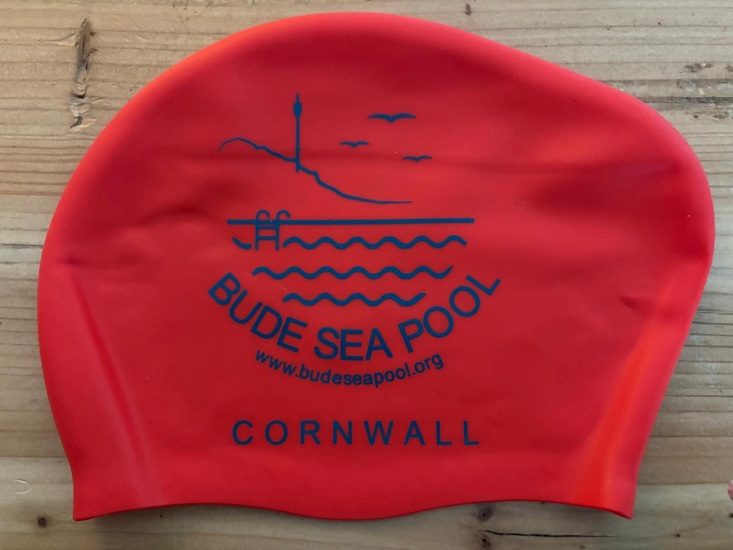 Swim Hat - Red, Long Hair image